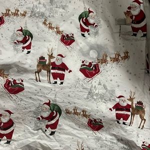 Pottery Barn Kids Heritage Santa crib sheet